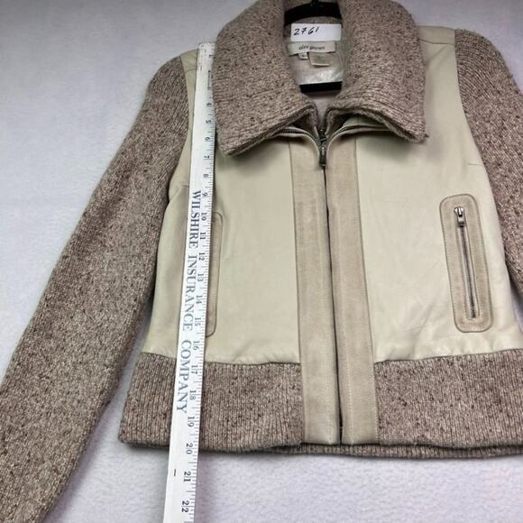 Alex Gaines Jacket Women's Small Leather Suede Cashmere Full Zip - Picture 6 of 13